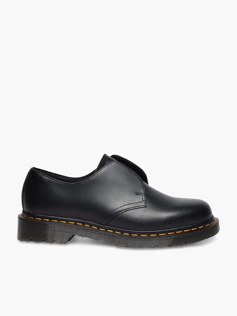 Dr. Martens Smooth Black Leather Slip-On Shoes
